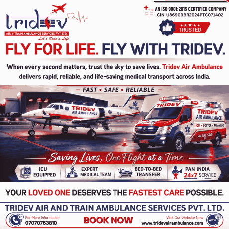 tridev-air-ambulance-service-in-patna-book-247-emergency-patient-transfer-big-0