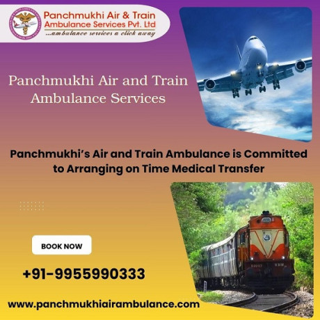 hire-panchmukhi-air-and-train-ambulance-service-in-ahmedabad-with-medical-device-big-0