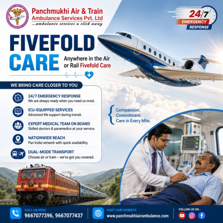 panchmukhi-icu-train-ambulance-services-from-delhi-skilled-medical-professionals-for-care-big-0